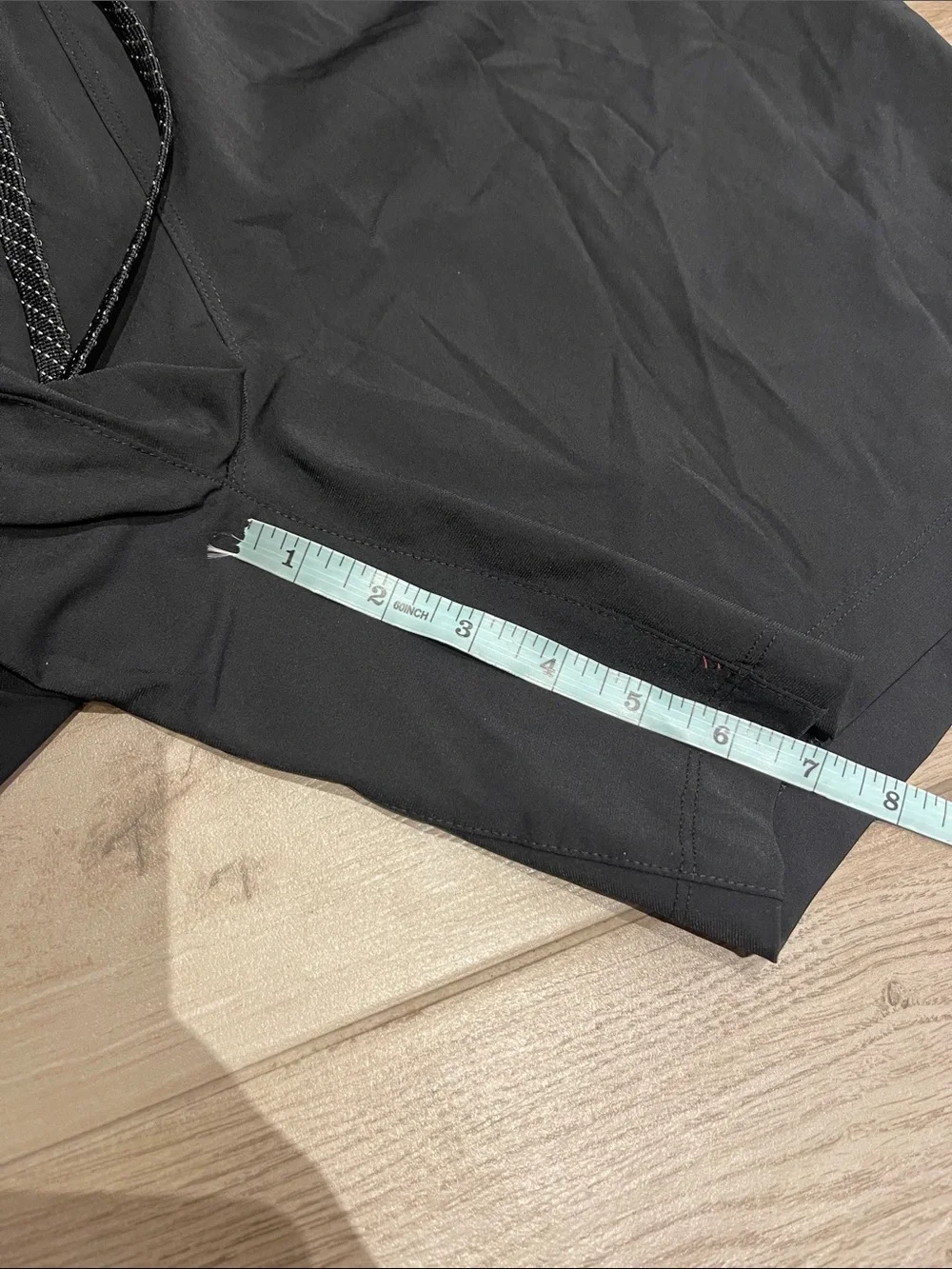 Fabletics Men's Black Athletic Shorts with Drawstring